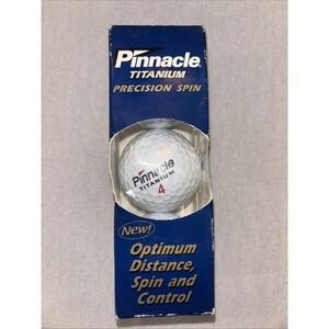 Pinnacle titanium precision spin Golf  Balls 3pk Optimum Distance Spin & Control